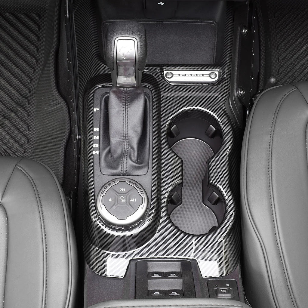 IAG Performance IAG I-Line Front Console Panel Cover Gloss Carbon for 2021+ Bronco Automatic IAG-ACC-F3086 - Additional Vi...