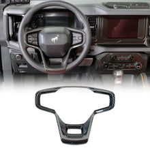 Load image into Gallery viewer, IAG Performance IAG I-Line Gloss Carbon Steering Wheel Accent Cover for 2021+ Ford Bronco IAG-ACC-F3143 - Main Product View