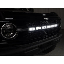 Load image into Gallery viewer, IAG Performance IAG I-Line Grille White Letters with White Lighting for 2021+ Ford Bronco IAG-BDY-F3045 - Side View