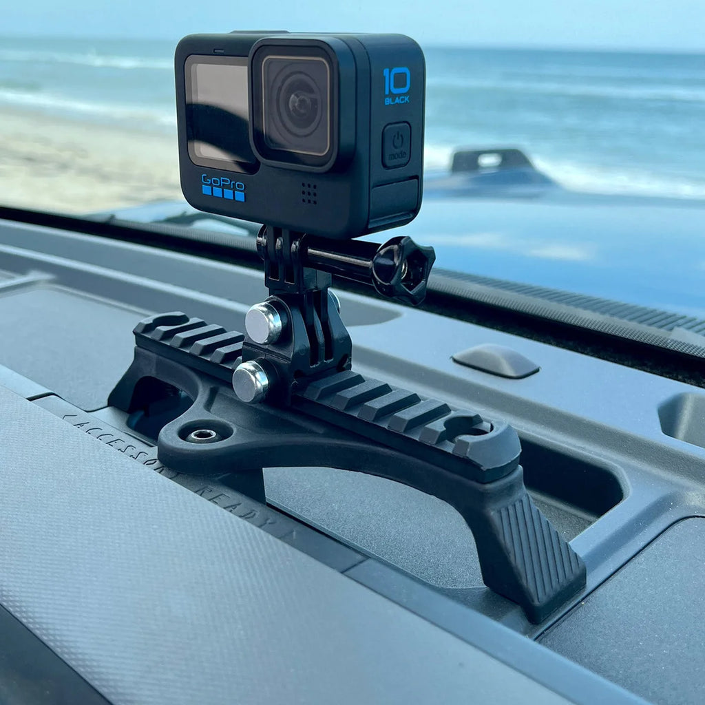 IAG Performance IAG I-Line Picatinny Rail with Phone Mount for 2021+ Ford Bronco IAG-ACC-F3031 - Back View