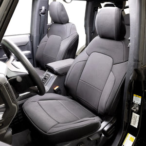 IAG Performance IAG I-Line Seat Cover Set Black Neoprene 2021+ Ford Bronco Four Door IAG-ACC-F3105 - Main Product View