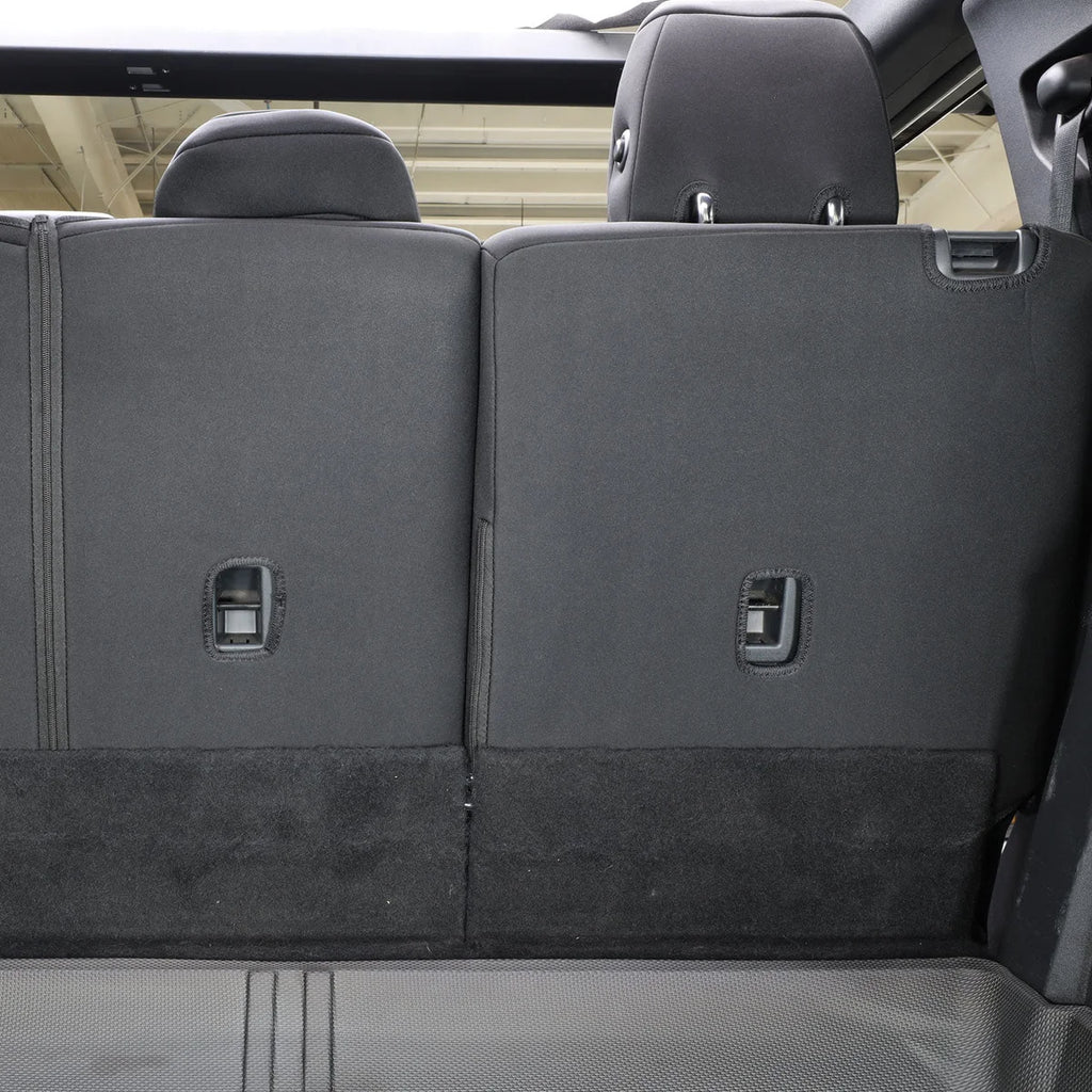 IAG Performance IAG I-Line Seat Cover Set Black Neoprene 2021+ Ford Bronco Four Door IAG-ACC-F3105 - Installation View