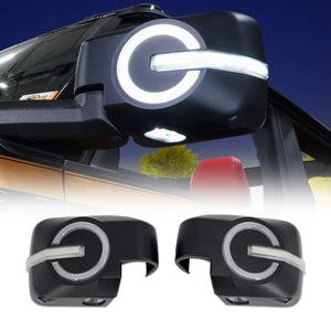 IAG Performance IAG I-Line Side Mirror Lighted Cap for 2021+ Ford Bronco in Matte Black Finish IAG-BDY-F3178 - Main Produc...