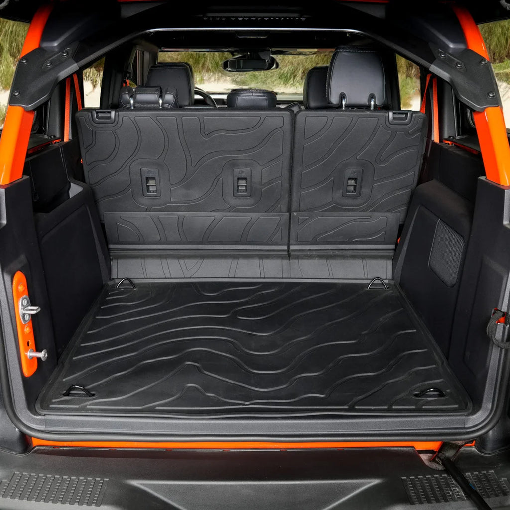 IAG Performance IAG I-Line TPE Terrain Pattern Molded Trunk Mat for 2021+ Ford Bronco Four Door IAG-ACC-F3182 - Additional...