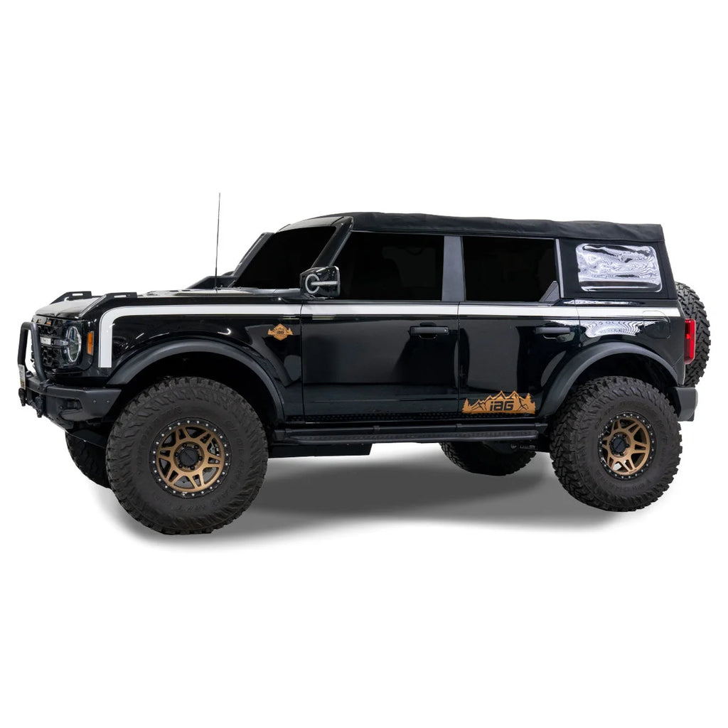 IAG Performance IAG Off-Road Boss Style Vinyl Side Stripe Kit Gloss White IAG-BDY-F2080GWH - Back View