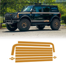 Load image into Gallery viewer, IAG Performance IAG Off-Road Boss Style Vinyl Side Stripe Kit Gold IAG-BDY-F2080GD - Main Product View