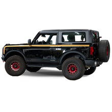 Load image into Gallery viewer, IAG Performance IAG Off-Road Boss Style Vinyl Side Stripe Kit Gold IAG-BDY-F2081GD - Back View