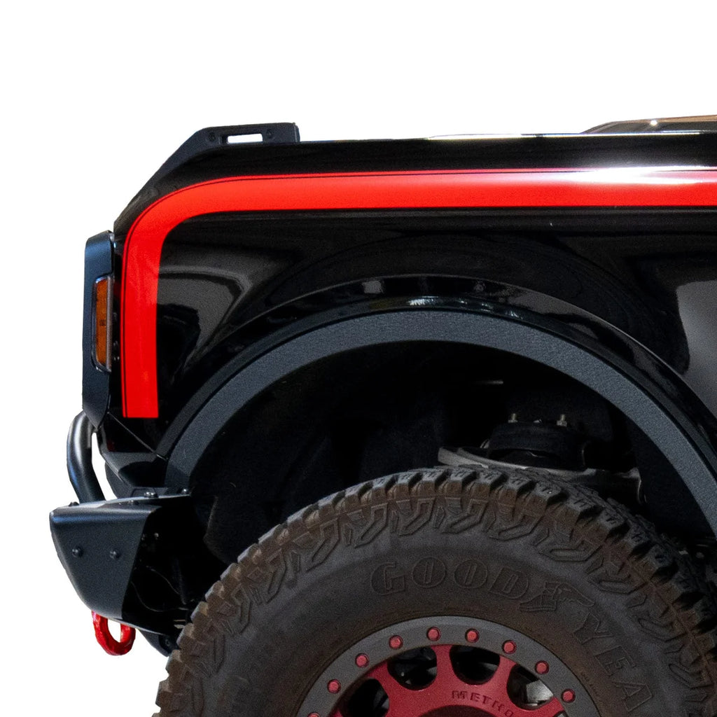 IAG Performance IAG Off-Road Boss Style Vinyl Side Stripe Kit Red IAG-BDY-F2081RD - Side View