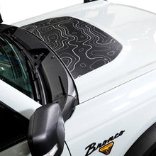 Load image into Gallery viewer, IAG Performance IAG Off-Road Front Hood Graphic - Topograph Design for 2021+ Ford Bronco IAG-BDY-F2083 - Installation View