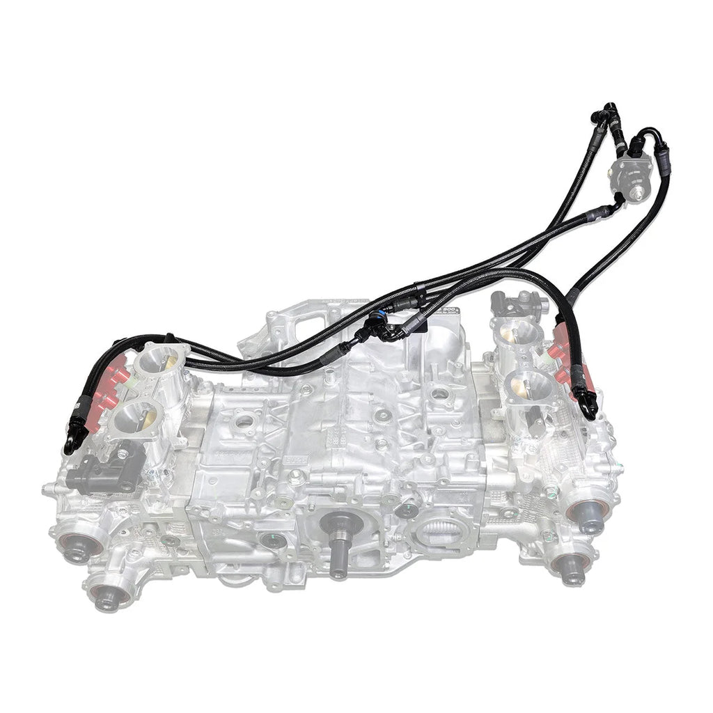 IAG Performance IAG PTFE Fuel Line Kit for 2008-14 Subaru WRX, 2008-21 STI IAG-AFD-2215 - Side View