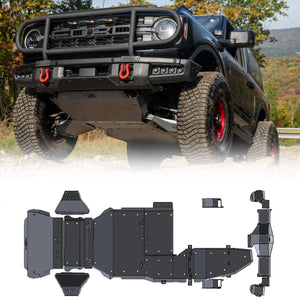 IAG Performance IAG Rock Armor Complete Skid Plate Set for 2021+ Two Door Ford Bronco IAG-BDY-F2320 - Main Product View