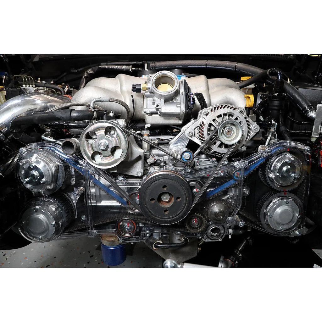IAG Performance IAG V2 Alternator Relocation Kit for Reversed Intake Manifold w/ Power Steering IAG-ENG-5211 - Back View