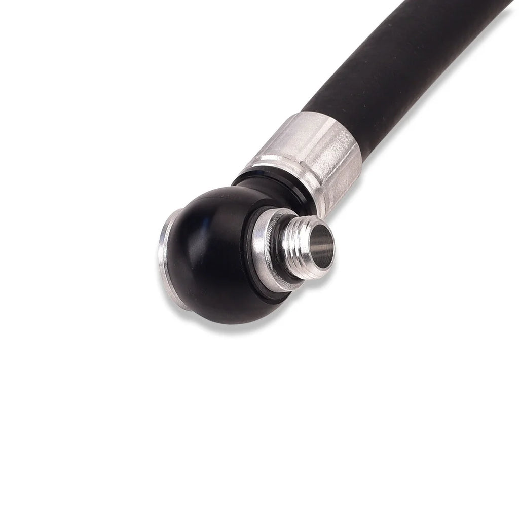 IAG Performance IAG V3 AOS Coolant Replacement Line Full Assembly 15.5" Hose. IAG-RPL-HSE-7180-CBARB-15.5 - Side View