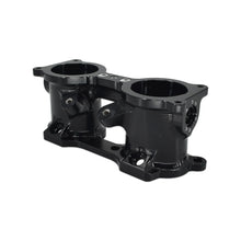 Load image into Gallery viewer, IAG Performance IAG V3 Top Feed TGV Housings with Butterfly Pass Thru (Black) IAG-AFD-3050BK - Back View