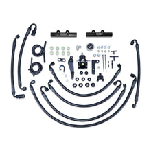 Load image into Gallery viewer, IAG Performance PTFE Flex Fuel System Kit w/ Aeromotive FPR, IAG Fuel Rails (Black) IAG-AFD-2352BK - Main Product View