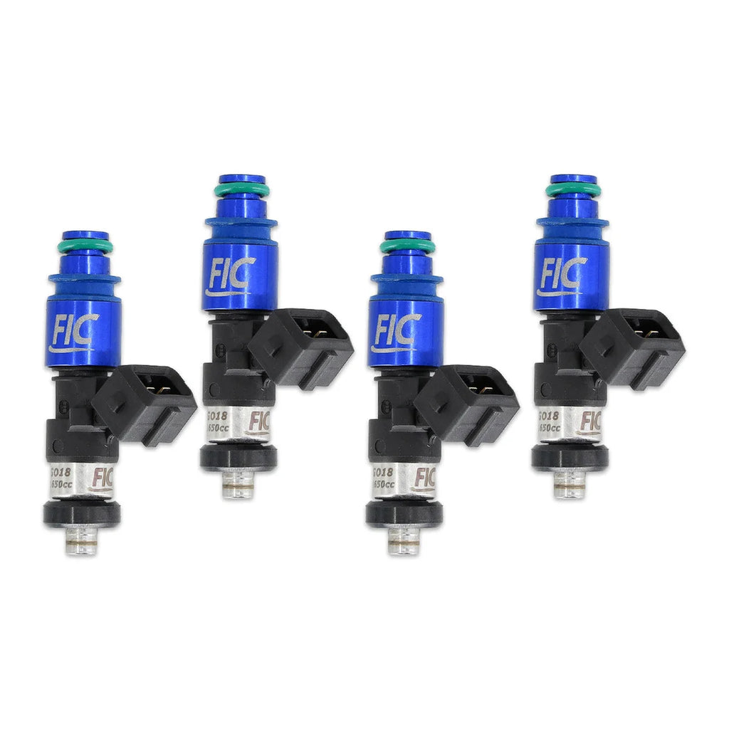IAG Performance PTFE Flex Fuel System Kit w/ FIC Injectors, Aeromotive FPR, IAG Fuel Rails (Red) IAG-AFD-2344RD - Side View