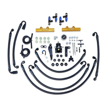Load image into Gallery viewer, IAG Performance PTFE Flex Fuel System Kit w/ FIC Injectors, Aeromotive FPR, IAG Fuel Rails(Gold) IAG-AFD-2346GD - Main Pro...