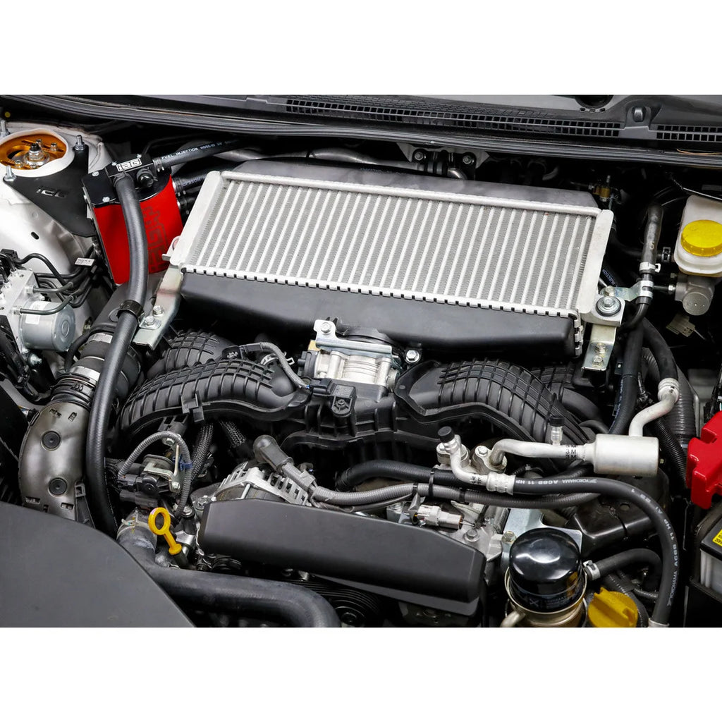 IAG Performance V3 Street Series Air / Oil Separator (AOS) (Neon Yellow) IAG-ENG-7183NY - Installation View