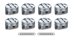 Icon Forged Pistons SBC Dish FHR Piston Set 4.030 Bore -18cc IC10011.030
