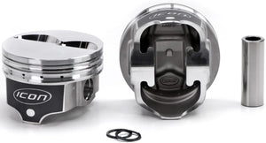 Icon Forged Pistons SBC Forged F/T Piston Set 4.060 Bore -4.9cc IC792.060