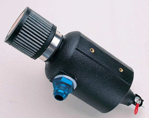 JAZ Products Black Breather Tank w/-12an Fitting 605-225-01