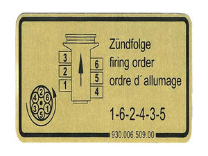 JP Group A/S Firing Order Decal 1601500506
