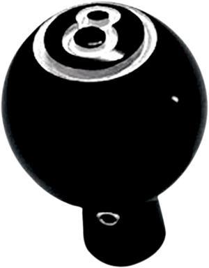 Joker Machine Choke Knob - Eight Ball - Black 02-59 - Main Product View