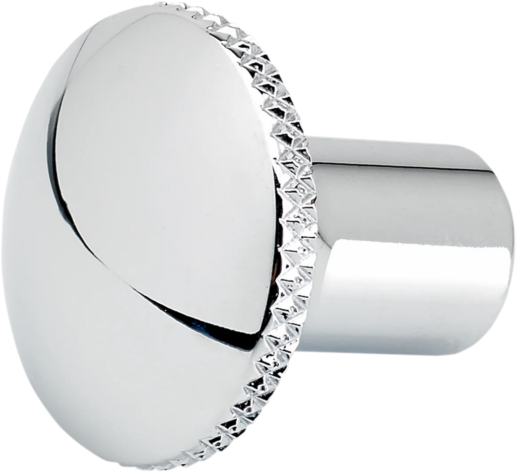 Joker Machine Choke Knob - Knurled - Black 02-57B - Detail View