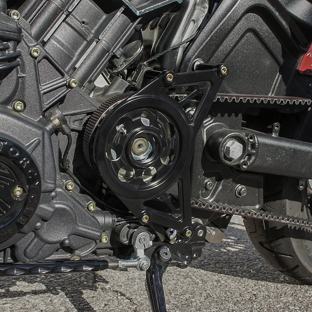 Joker Machine Pulley Cover - Black - Scout 30-800-1 - Back View