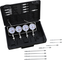 Load image into Gallery viewer, K&L Supply Vacuum Gauge Set - Fuel Pressure - Deluxe 35-3019 - Side View