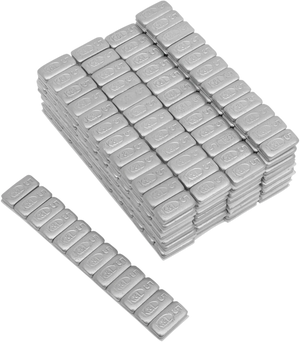 K&L Supply Wheel Weights - Rectangle - Adhesive Stick-On - Silver - 360 Pack 32-8091 - Main Product View