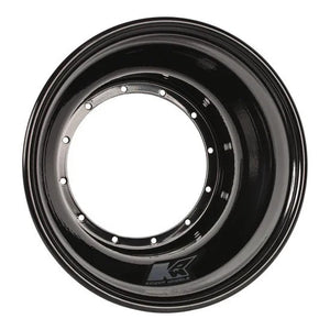 Keizer Aluminum Wheels Wheel Half 12-Blt 10in x 3in Black Brake Bell 103BCB