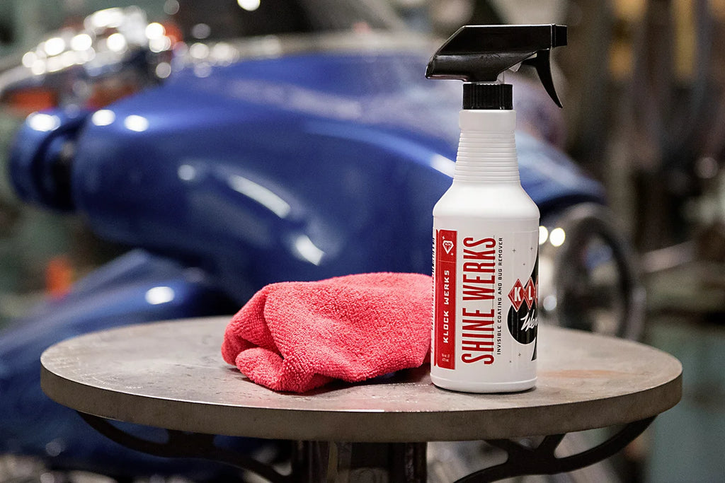 Klock Werks Shine Werks Cleaner - U.S. fl 16 oz. KWK-SHINE-16OZ - Side View