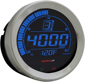 Koso North America 4" Tachometer - Chrome BA051100