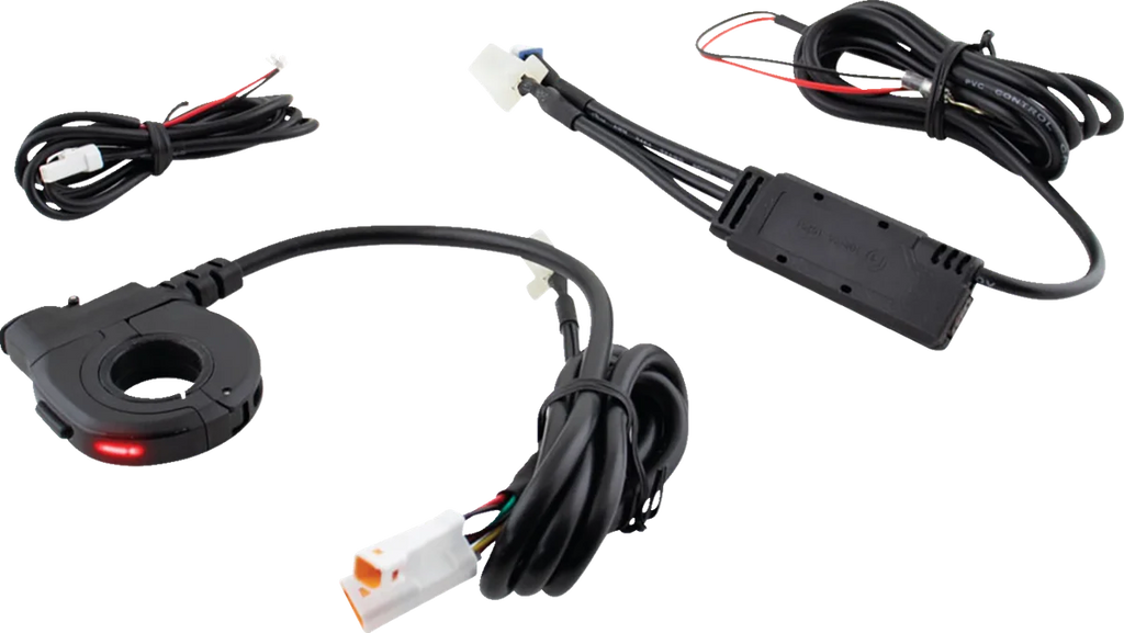 Koso North America Heated Grip Thumb Switch - USB-A Charger - Black KB011100 - Side View