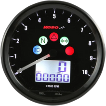 Load image into Gallery viewer, Koso North America Multi-Function Meter - TNT D64 - Black BA058100 - Main Product View