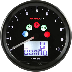 Koso North America Multi-Function Meter - TNT D64 - Black BA058100 - Main Product View