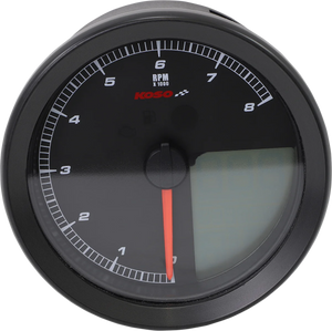 Koso North America Multi-Function Speedometer/Tachometer - HD-04 - Black BA051231 - Main Product View