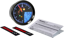 Load image into Gallery viewer, Koso North America Multi-Function Speedometer/Tachometer - HD-04 - Black BA051231 - Back View