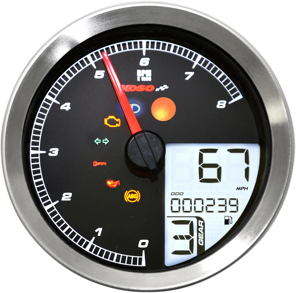 Koso North America Multi-Functional Meter - Black BA051310 - Additional View 6