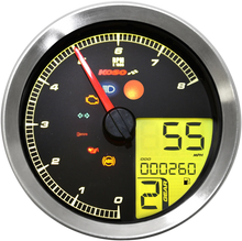 Load image into Gallery viewer, Koso North America Multi-Functional Meter - Silver BA051300 - Side View