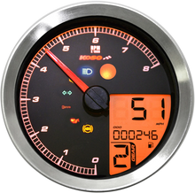 Load image into Gallery viewer, Koso North America Multi-Functional Meter - Silver BA051300 - Detail View