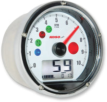Load image into Gallery viewer, Koso North America TNT-01R Universal Electronic Speedometer/Tachometer - Black Face/Casing BA035K00 - Installation View