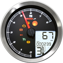 Load image into Gallery viewer, Koso North America TNT-04 Multi-Function Meter - Black Bezel - 3.30" Diameter x 2.19" D BA051411 - Installation View