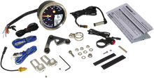 Load image into Gallery viewer, Koso North America TNT-04 Multi-Function Meter - Silver Bezel - 3.30" Diameter x 2.19" D BA051401 - Back View