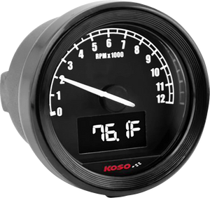 Koso North America TNT-05R - Tachometer Gauge - D48 BA086101 - Main Product View