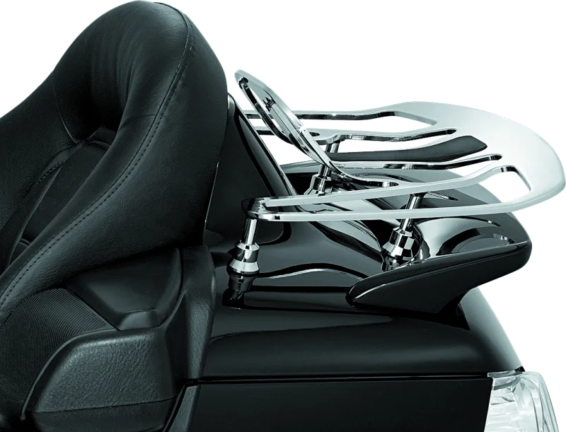 Kuryakyn Luggage Rack Risers 01-22 Honda GL1800 Chrome - Side View