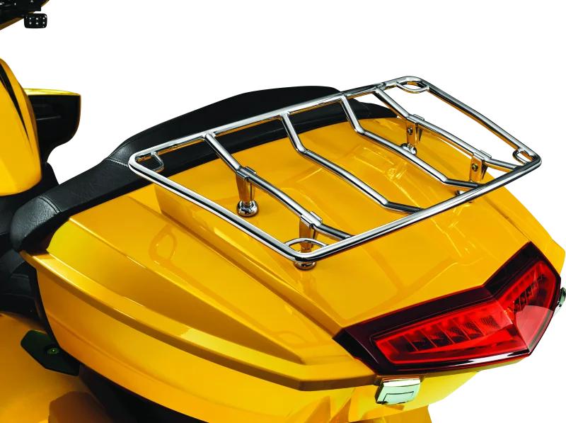 Kuryakyn Multi-Rack Adjustable Trunk Luggage Rack Chrome - Side View