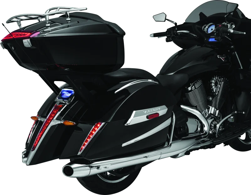 Kuryakyn Multi-Rack Adjustable Trunk Luggage Rack Chrome - Installation View
