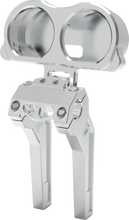 Load image into Gallery viewer, LA Choppers Gauge Mount - Dual - Raw - FLT LA-7397-03R - Side View